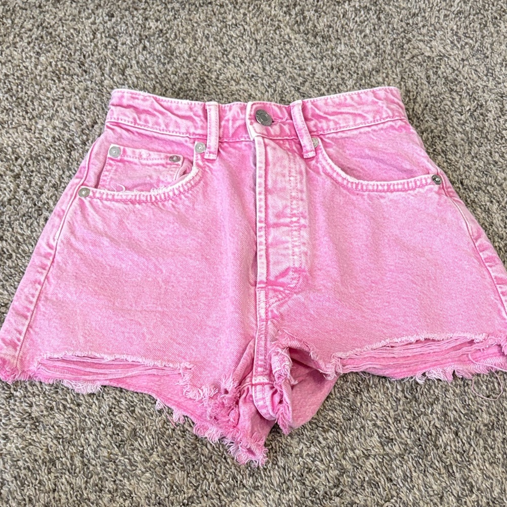 Zara Pink Denim Women's Shorts